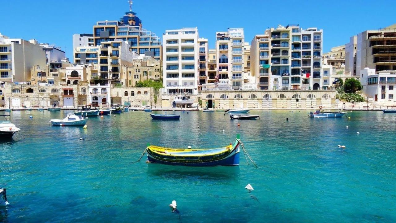 Stylish 2Br Apartment In Central St Julians Saint Julian's Exterior foto